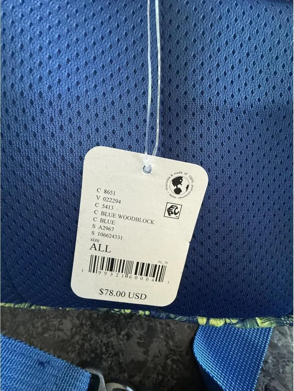 Free People Women's Blue and Multi Bag